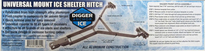Genuine Digger Anchor Universal Front Hitch for Snowmobile, ATV Ice Sleds